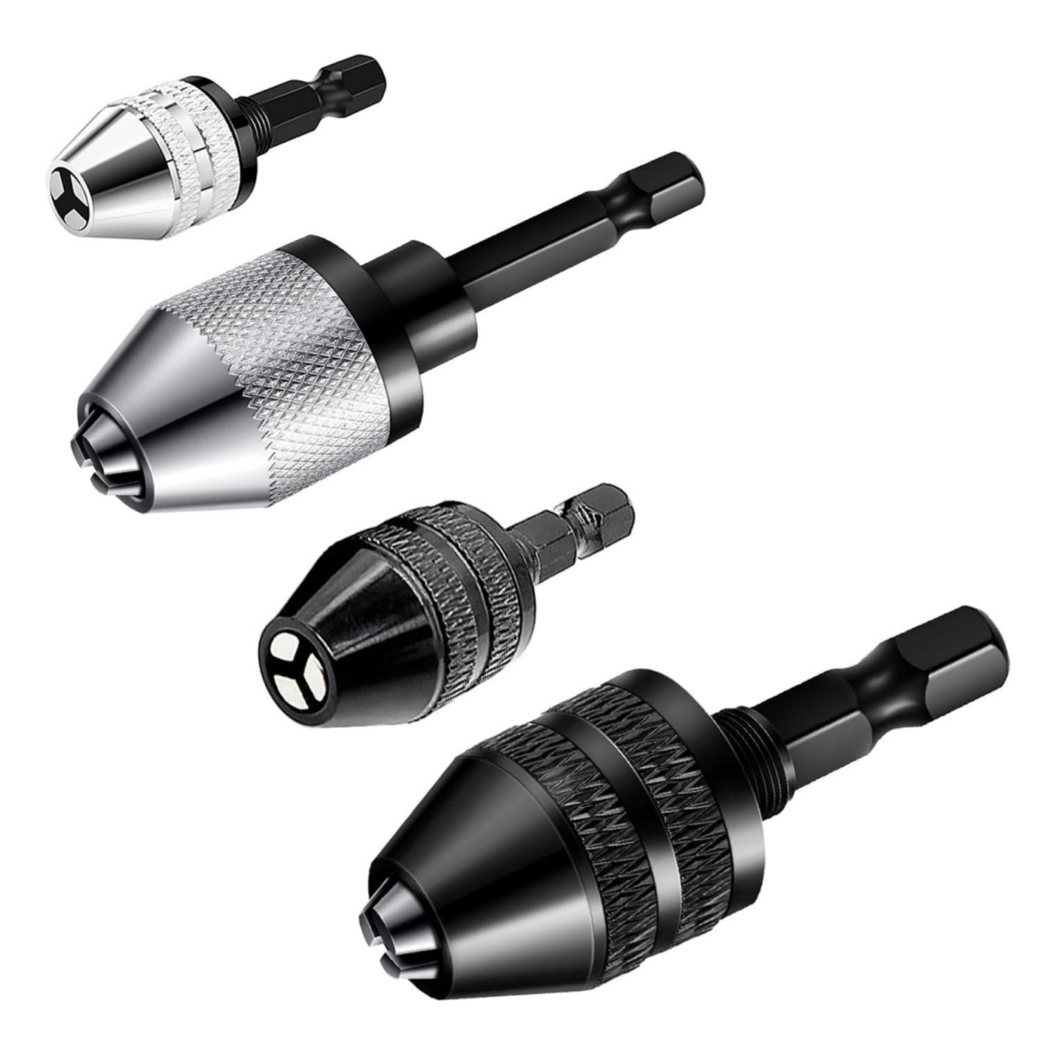 Cordless Drill Driver - 4Pcs Keyless Drill Chuck Adapter 0.3-6.5mm
