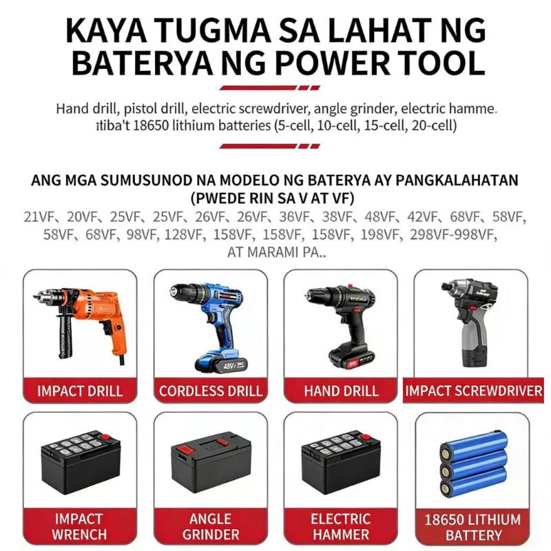 Power Tools For Construction Work - 21V Universal Lithium Battery Charger Easy