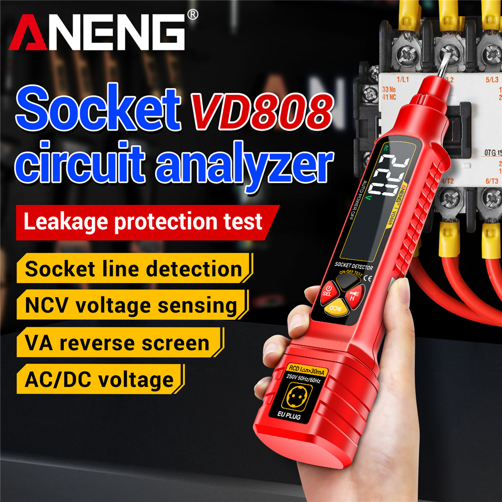 Socket Power Tester ANENG VD80 - Power Tools Voltage recension och pris