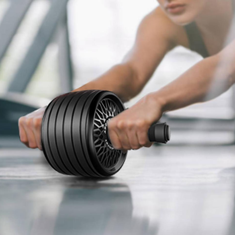 Ab Roller Wheel Muscle Exercis - Power Tools Training recension och pris