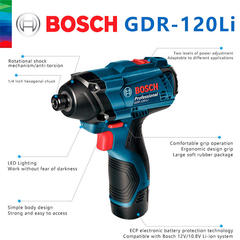 Bosch Original GDR 120-LI Rech - Cordless Drill Driver recension och pris