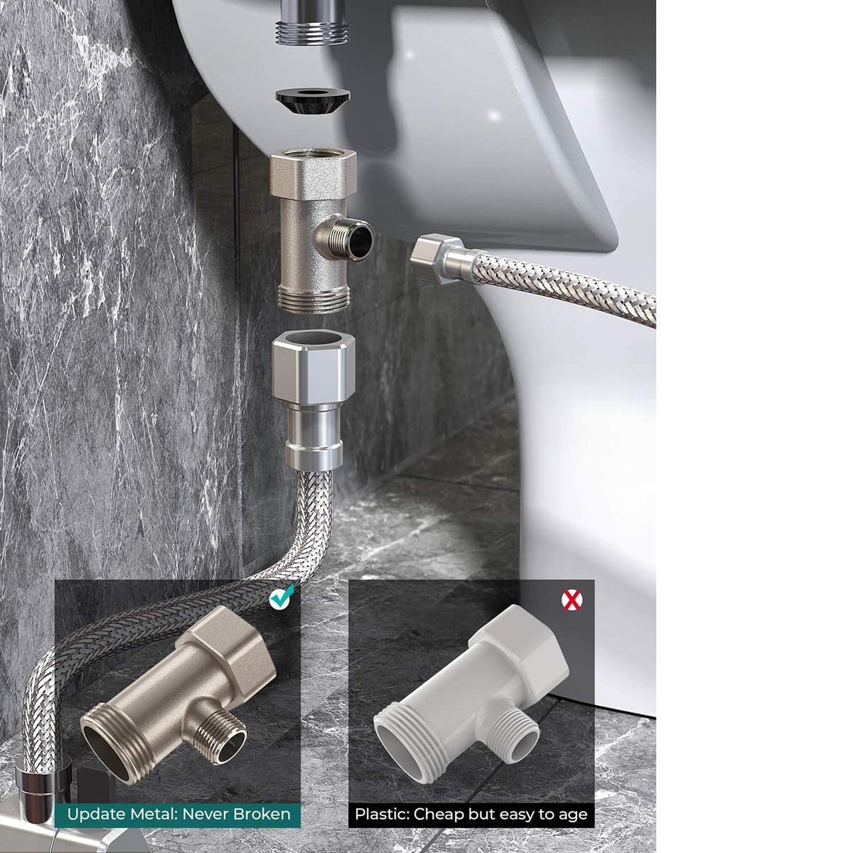 Manual Bidet Sprayer Set Hot C - Power Tools You Need recension och pris