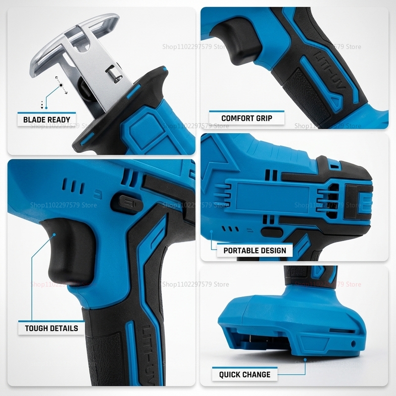 Cordless Electric Reciprocatin - Power Tools For Construction Work recension och pris