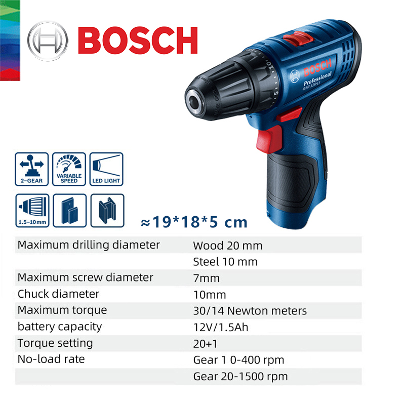 Bosch GSR 120-LI 12V Lithium E - Cordless Drill Driver recension och pris